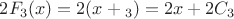 $2F_3(x)=2(x+С_3)=2x+2C_3$