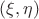 $(\xi ,\eta )$