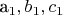 a_1, b_1, c_1