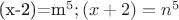 (x-2)=m^5  ;  (x+2)=n^5