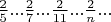 $\frac{2}{5}...\frac{2}{7}...\frac{2}{11}...\frac{2}{n}...$