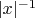 $ |x|^{-1}$