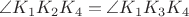 $\angle K_1K_2K_4=\angle K_1K_3K_4$