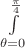 $\int\limits_{\theta=0}^{\frac{\pi}4}$