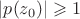 $|p(z_0)| \geqslant 1$
