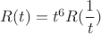 $R(t)=t^6R(\dfrac{1}{t})$