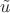 $\tilde{u}$
