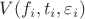 $V(f_i,t_i,\varepsilon_i)$