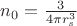 $n_0=\frac{3}{4\pi r_s^3}$