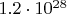 $1.2\cdot10^{28}$