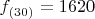 $f_{под(30)}=1 620$