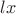 $lx$