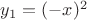 $y_1=(-x)^2$