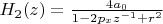 $H_2(z)=\frac{4a_0}{1-2p_xz^{-1}+r^2}$