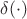 $\delta(\cdot)$