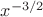 $x^{-3/2}$ $x^{-3/2}$