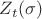 $Z_t (\sigma)$