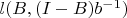$l(B,(I-B)b^{-1})$