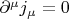 $\partial^\mu j_\mu=0$