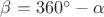 $\beta=360^{\circ}-\alpha$