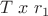 $T\;x\;r_1$