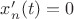 $x_{n}'(t) = 0$