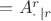 $=A^r_{\cdot}{}_{|r}$