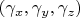 $\[\left( {{\gamma _x},{\gamma _y},{\gamma _z}} \right)\]$