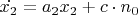 $\dot{x_2}=a_2x_2+c \cdot n_0$
