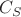 $C_S$