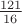 $\frac{121}{16}$