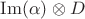 $\operatorname{Im}(\alpha)\otimes D$