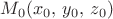 $M_{0}(x_{0},\, y_{0},\, z_{0})$