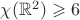 $\chi(\mathbb{R}^2)\geqslant 6$