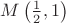 $M\left(\frac{1}{2},1\right)$