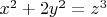 $x^2+2y^2=z^3$