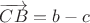 $\overrightarrow{CB}=b-c$