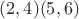 $(2, 4) (5, 6)$