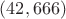 $(42, 666)$