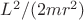 $L^2/(2mr^2)$