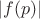 $|f(p)| $
