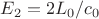 $E_2 = 2 L_0/c_0$