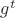 $ g^t $