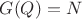 $G(Q)=N$