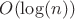 $O(\log(n ))$