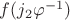 $f(j_2 \varphi^{-1})$