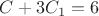 $C+3C_1=6$