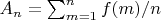 $A_n=\sum_{m=1}^n {f(m)}/n$
