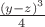 $\frac{(y-z)^3}4$