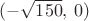 $(-\sqrt{150},\,0)$